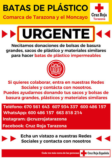 Fabrica batas - Cruz Roja Tarazona Fabrica batas