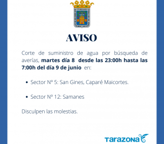 Cortes de suministro de agua